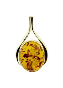 OSTSEE-SCHMUCK Damen Ketten-Anhänger "OSTSEE-SCHMUCK Anhänger Sandra Anhänger Sandra", 30 x 16mm, Gelbgold 333, 2.7 g, gelb, Gelbgold 333,