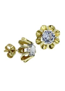 OSTSEE-SCHMUCK Damen Paar Ohrstecker "OSTSEE-SCHMUCK Ohrstecker Pia 6 mm Ohrstecker Pia 6 mm", 12 x 12mm, Gelbgold 333, gelb, Gelbgold 333, Ohrringe