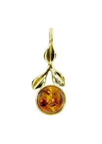 OSTSEE-SCHMUCK Damen Ketten-Anhänger "OSTSEE-SCHMUCK Anhänger Blüte Anhänger Blüte", 20 x 8mm, Gelbgold 333, 0.6 g, gelb, Gelbgold 333,