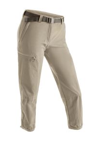 Maier Sports Damen Funktionshose "Lulaka 7/8", braun, Gr. 44, 90% Polyamid, 10% Elasthan, Hosen, Damen Wanderhose, atmungsaktive und elastische