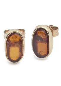 OSTSEE-SCHMUCK Damen Paar Ohrstecker "OSTSEE-SCHMUCK Ohrstecker Classic 10 x 5 mm", 11 x 6mm, Gelbgold 333, gelb, Gelbgold 333, Ohrringe