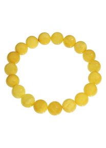 OSTSEE-SCHMUCK Damen Armband "OSTSEE-SCHMUCK Armband Kugel 10 mm Armband Kugel 10 mm", 19cm, Bernstein, gelb, Bernstein, Armbänder