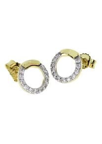 OSTSEE-SCHMUCK Damen Paar Ohrstecker "OSTSEE-SCHMUCK Ohrstecker Meva Ohrstecker Meva", 8mm rund, Gelbgold 333, gelb, Gelbgold 333, Ohrringe