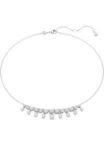 Swarovski Damen Collier "Schmuck Geschenk Halskette Idyllia Schneeflocke", Metall, L: 42cm, silber, Metall, Halsketten, mit Swarovski Zirkonia