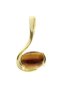 OSTSEE-SCHMUCK Damen Ketten-Anhänger "OSTSEE-SCHMUCK Anhänger Theresia Anhänger Theresia", 18 x 10mm, Gelbgold 333, 1.0 g, gelb, Gelbgold 333,