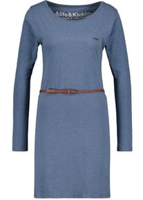 alife and kickin ALIFE & KICKIN Damen Blusenkleid "Damen EllinAK A", blau, Gr. L, 65% Baumwolle 35% Polyester, Kleider