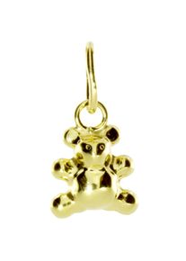 OSTSEE-SCHMUCK Damen Ketten-Anhänger "OSTSEE-SCHMUCK Anhänger Teddy Anhänger Teddy", 12 x 6mm, Gelbgold 333, 0.2 g, gelb, Gelbgold 333,