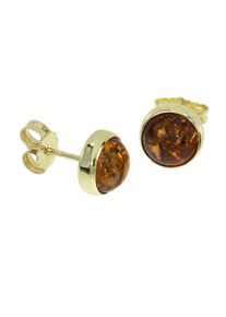 OSTSEE-SCHMUCK Damen Paar Ohrstecker "OSTSEE-SCHMUCK Ohrstecker Classic 8 mm Ohrstecker Classic 8 mm", 9mm rund, Gelbgold 333, gelb, Gelbgold 333,
