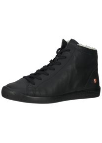 Softinos Damen Schnürstiefelette "Softinos Stiefelette Leder", Gr. 39, schwarz, Leder, casual, Schuhe