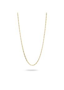 Thomas Sabo Damen Collierkettchen "Figarokettengliederung, KE2329-001-21-L45v, KE2329-413-39-L45v", 45, Silber 925, recycelt, gold, Silber 925,