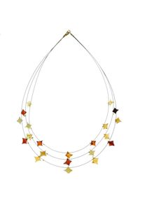 OSTSEE-SCHMUCK Damen Collier "OSTSEE-SCHMUCK Collier Carre' Collier Carre'", 42cm, Bernstein, L: 42cm, braun, Bernstein, Halsketten