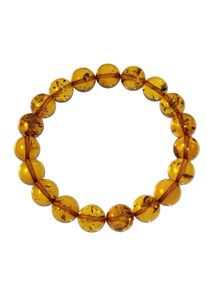 OSTSEE-SCHMUCK Damen Armband "OSTSEE-SCHMUCK Armband Kugel 11 mm Armband Kugel 11 mm", 19cm, Bernstein, braun, Bernstein, Armbänder