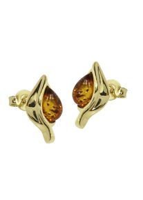 OSTSEE-SCHMUCK Damen Paar Ohrstecker "OSTSEE-SCHMUCK Ohrstecker Ires Ohrstecker Ires", 14 x 7mm, Gelbgold 375, gelb, Gelbgold 375, Ohrringe