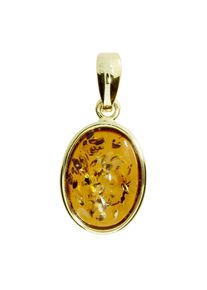 OSTSEE-SCHMUCK Damen Ketten-Anhänger "OSTSEE-SCHMUCK Anhänger Classic 17x12 mm", 32 x 15mm, Gelbgold 333, 1.6 g, gelb, Gelbgold 333, Schmuckanhänger