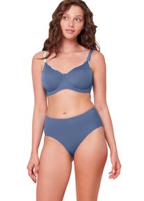 Triumph Damen Bügel-Bikini-Top "Summer Allure W sd 01", blau, modisch, Gr. 40, unifarben mit Farbeinsätzen, Microfaser, Recycling-Polyamid, Elasthan,