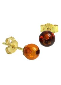 OSTSEE-SCHMUCK Damen Paar Ohrstecker "OSTSEE-SCHMUCK Ohrstecker Klassisch 6 mm", 6mm, Gelbgold 333, gelb, Gelbgold 333, Ohrringe