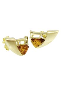 OSTSEE-SCHMUCK Damen Paar Ohrstecker "OSTSEE-SCHMUCK Ohrstecker Sigri Ohrstecker Sigri", 16 x 10mm, Gelbgold 333, gelb, Gelbgold 333, Ohrringe