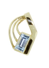 OSTSEE-SCHMUCK Damen Ketten-Anhänger "OSTSEE-SCHMUCK Anhänger Gleiter-Mindy Anhänger Gleiter-Mindy", 20 x 13mm, Gelbgold 333, 2.2 g, gelb, Gelbgold