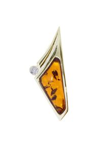 OSTSEE-SCHMUCK Damen Ketten-Anhänger "OSTSEE-SCHMUCK Anhänger Gleiter-Agneta Anhänger Gleiter-Agneta", 34 x 13mm, Gelbgold 333, 4.4 g, gelb, Gelbgold
