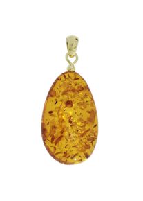 OSTSEE-SCHMUCK Damen Ketten-Anhänger "OSTSEE-SCHMUCK Anhänger", 40 x 18mm, Bernstein, 3.5 g, gelb, Bernstein, Schmuckanhänger