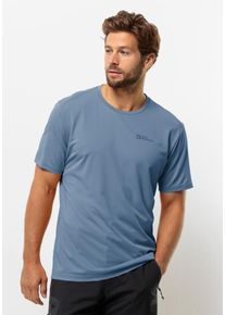 Jack Wolfskin Herren T-Shirt "DELGAMI S/S M", blau, Gr. XL, 100% POLYESTER, Shirts