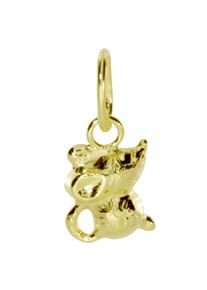 OSTSEE-SCHMUCK Damen Ketten-Anhänger "OSTSEE-SCHMUCK Anhänger Mäuschen Anhänger Mäuschen", 12 x 6mm, Gelbgold 333, 0.1 g, gelb, Gelbgold 333,