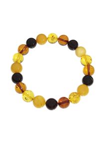 OSTSEE-SCHMUCK Damen Armband "OSTSEE-SCHMUCK Armband Kugel 10 mm Armband Kugel 10 mm", 19cm, Bernstein, braun, Bernstein, Armbänder