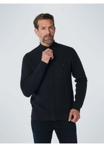 NO EXCESS Herren Rundhalspullover "NO EXCESS Sweater Cardigan Jacquard", blau, Gr. S, 80% Baumwolle, 20% Nylon, Pullover