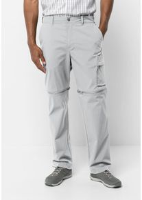 Jack Wolfskin Herren Trekkinghose "WANDERTHIRST ZIP PANTS M", grau, Gr. 52, OBERSTOFF: 94% POLYAMID, 6% ELASTHAN; Futter: 100% POLYESTER, Hosen