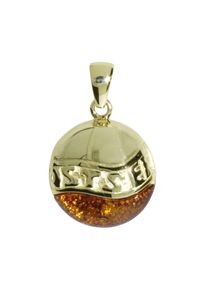 OSTSEE-SCHMUCK Damen Ketten-Anhänger "OSTSEE-SCHMUCK Anhänger Ostsee Anhänger Ostsee", 26 x 17mm, Gelbgold 333, 4.7 g, gelb, Gelbgold 333,