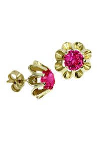 OSTSEE-SCHMUCK Damen Paar Ohrstecker "OSTSEE-SCHMUCK Ohrstecker Pia 6 mm Ohrstecker Pia 6 mm", 12 x 12mm, Gelbgold 333, gelb, Gelbgold 333, Ohrringe