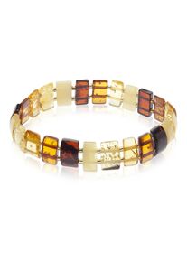 OSTSEE-SCHMUCK Damen Armband "OSTSEE-SCHMUCK Armband Leni Armband Leni", 19cm, Bernstein, braun, Bernstein, Armbänder