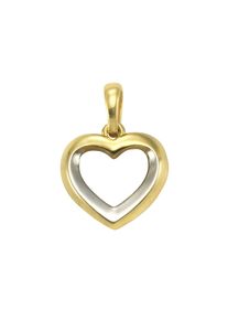 Vivance Damen Ketten-Anhänger "333 Gold zweifarbig Motiv Herz", ONE-SIZE, Gold, 1,0 g, bunt, Gold, Schmuckanhänger