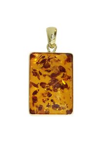 OSTSEE-SCHMUCK Damen Ketten-Anhänger "OSTSEE-SCHMUCK Anhänger Classic 22x15 Anhänger Classic 22x15", 30 x 15mm, Gelbgold 333, 3.1 g, gelb, Gelbgold