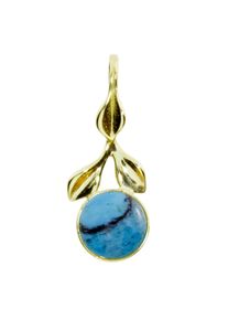 OSTSEE-SCHMUCK Damen Ketten-Anhänger "OSTSEE-SCHMUCK Anhänger Blüte Anhänger Blüte", 20 x 8mm, Gelbgold 333, 0.7 g, gelb, Gelbgold 333,