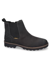 Camel Active Herren Chelseaboots, Gr. 41, schwarz, Leder, Basic, Schuhe, Boots, Stiefelette mit Wechselfußbett