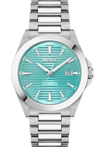 BOSS Damen Quarzuhr "STRIKE", silber, Armbanduhren, Armbanduhr, Damenuhr, Herrenuhr, Edelstahlarmband, analog, Tag