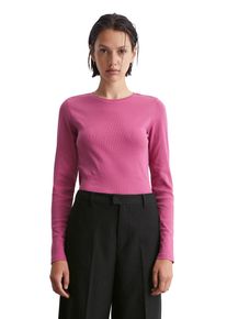 Marc O'Polo Damen Longsleeve, lila, casual, Gr. XL, MARC O'POLO DENIM, Rippware, Obermaterial: 96% Baumwolle, 4% Elasthan, Shirts