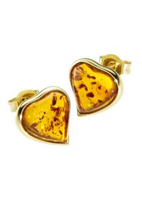 OSTSEE-SCHMUCK Damen Paar Ohrstecker "OSTSEE-SCHMUCK Ohrstecker Herz Ohrstecker Herz", 12 x 12mm, Gelbgold 333, gelb, Gelbgold 333, Ohrringe