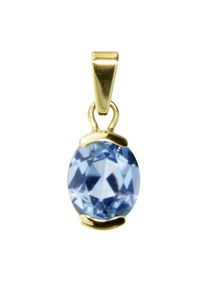 OSTSEE-SCHMUCK Damen Ketten-Anhänger "OSTSEE-SCHMUCK Anhänger Sophia 10x8 mm Anhänger Sophia 10x8 mm", 19 x 8mm, Gelbgold 333, 1.2 g, gelb, Gelbgold