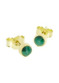 OSTSEE-SCHMUCK Damen Paar Ohrstecker "OSTSEE-SCHMUCK Ohrstecker Classic 4 mm Ohrstecker Classic 4 mm", 5mm rund, Gelbgold 333, gelb, Gelbgold 333,