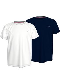 Kinder T-Shirt, Tommy Hilfiger Underwear, Gr. 164, blau, Jersey, Obermaterial: 100% Baumwolle, unifarben, Shirts, mit Logo-Stickerei