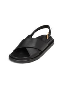 Marc O'Polo MARC O'POLO Damen Sandale "aus edlem Rindleder", Gr. 41, schwarz, Obermaterial: 100% Leder (Rind), unifarben, Schuhe