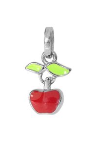 OSTSEE-SCHMUCK Damen Ketten-Anhänger "OSTSEE-SCHMUCK Anhänger Apfel Anhänger Apfel", 17 x 10mm, Silber 925 (Sterlingsilber), 1.4 g, rot, Silber 925