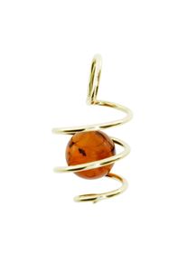 OSTSEE-SCHMUCK Damen Ketten-Anhänger "OSTSEE-SCHMUCK Anhänger Spirale Anhänger Spirale", 20 x 10mm, Gelbgold 333, 0.9 g, gelb, Gelbgold 333,