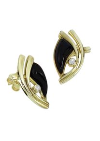 OSTSEE-SCHMUCK Damen Paar Ohrstecker "OSTSEE-SCHMUCK Ohrstecker Tilda Ohrstecker Tilda", 19 x 12mm, Gelbgold 333, gelb, Gelbgold 333, Ohrringe