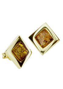 OSTSEE-SCHMUCK Damen Paar Ohrstecker "OSTSEE-SCHMUCK Ohrstecker Vica Ohrstecker Vica", 10 x 10mm, Gelbgold 333, gelb, Gelbgold 333, Ohrringe
