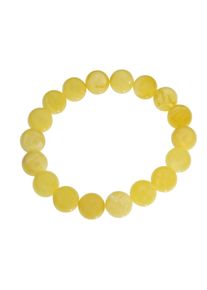 OSTSEE-SCHMUCK Damen Armband "OSTSEE-SCHMUCK Armband Kugel 11 mm Armband Kugel 11 mm", 19cm, Bernstein, gelb, Bernstein, Armbänder