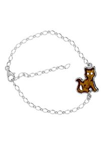 OSTSEE-SCHMUCK Damen Armband "OSTSEE-SCHMUCK Armband Katze Armband Katze", 20cm, Silber 925 (Sterlingsilber), silber, Silber 925 (Sterlingsilber),