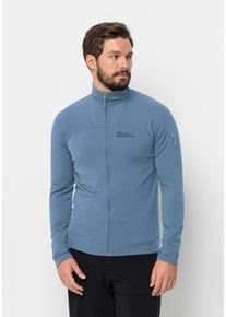 Jack Wolfskin Herren Funktionsjacke "PRELIGHT FZ M", blau, Gr. L, 1. OBERSTOFF: 93% POLYESTER, 7% ELASTHAN; 2. OBERSTOFF: 84% POLYAMID, 16% ELASTHAN,